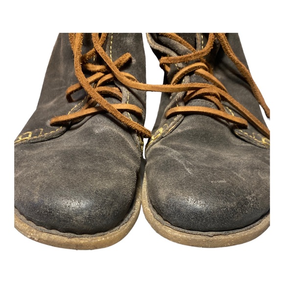 BORN Temple Rust Brown Distressed Leather Suede Ankle Boot Women's 9.5 F32529 - Picture 2 of 6